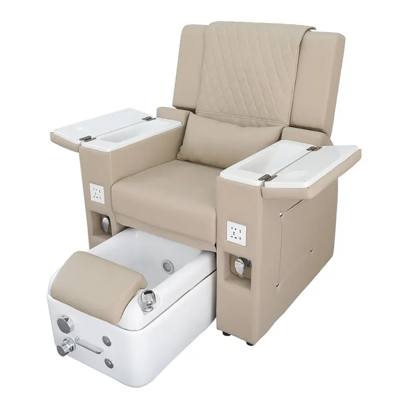 Luxo moderno elétrico gravidade zero massagem pé spa manicure cadeira pedicure cadeira de prego com iluminação led