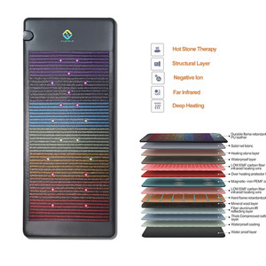 富勒7宝石治疗垫玉石电气石加热按摩床垫带磁疗PEMF垫 - Product Image 1