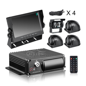 Sistema de cámaras de seguridad, 4 canales, 4G, GPS, WIFI1080P, H.265, Dvr móvil con 4 cámaras AHD de 2.0MP, impermeable, Monitor VGA IPS de 7 pulgadas - Product Image 1