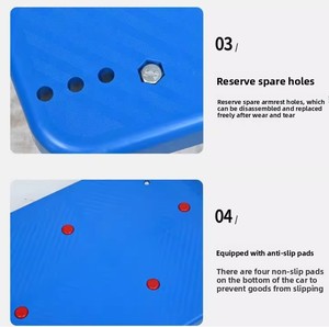 Nhiệm Vụ Nặng Nề Nhựa Giao Thông Vận Tải Công Cụ Xe Orange PVC Bánh Xe Nền Tảng Xe Tải Giỏ Hàng Có Thể Gập Lại Công Nghiệp Gấp Xe Đẩy Xe Tải Lưu Trữ - Product Image 3