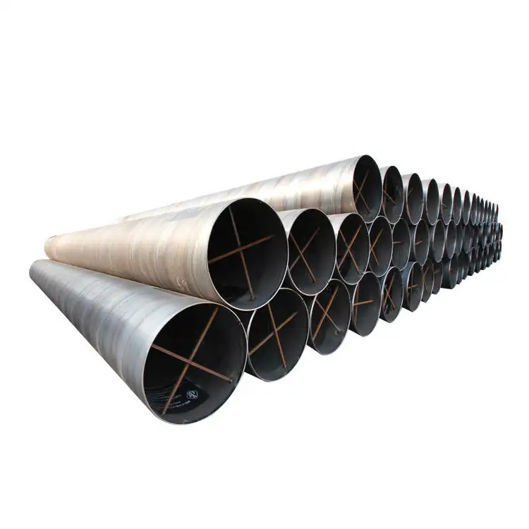 Tubería de acero al carbono soldada en espiral API 5L SSAW para tuberías de gas natural y petróleo
