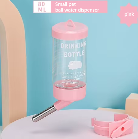 Pink rolling ball water bottle 80ml