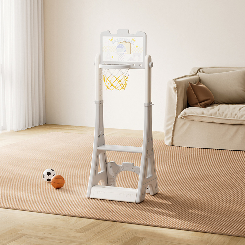 Grey basketball hoop