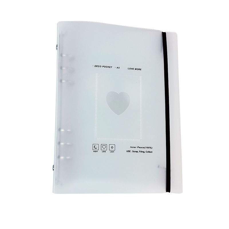 white A5 love pp case (alphabet style)