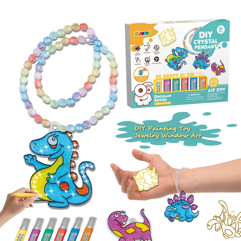 Bambini divertenti pittura gioielli gioielli fai-da-te creazione di giocattoli per bambina set di bellezza giocattoli kit di disegno perline fai da te per kit artigianale per bambini