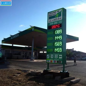 20 Inch 7 <strong>Segment</strong> 4 Digit Form 8.888 8.889/10 LED Flip Number Gas Price Sign for Fuel Oil Station - Product Image 5
