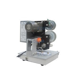 COURM nastro elettrico data Coder data di scadenza codificatore macchina per imballaggio nastro fabbrica rilievo timbro a caldo macchina di codifica nero 35