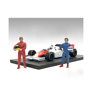 DCD 'racing legends' 80ชุด2สำหรับโมเดลขนาด1/18ของเล่นทางทหารของ diorama อเมริกันสำหรับสะสมหมายเลขโมเดล ODM - Product Image 1