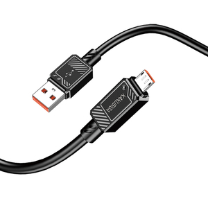KAKUSIGA新しい5Aマイクロ充電データケーブル、Androidデバイス用安定した高電流充電を備えた頑丈なシリコンコード