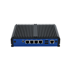 インダストリアルミニデスクトップPC 4 LAN小型埋め込み低電力IPC Linux Ubuntuミニデスクトップコンピュータ - Product Image 2