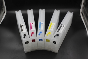 5pcs 700ml Refillable <strong>Ink</strong> Cartridge <strong>for</strong> <strong>Epson</strong> <strong>for</strong> <strong>Epson</strong> T3000 <strong>T5000</strong> T7000 T3200 T5200 T3270 T5270 T7270 with One Time Chip - Product Image 6