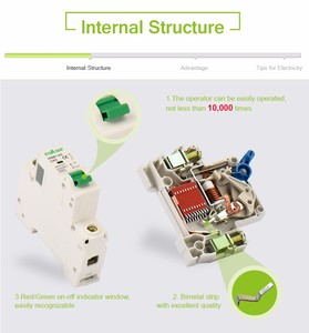 Haftalık anlaşma stokta MCB çin devre kesici 6KA 1p eğrisi C AC 50A devre kesici - Product Image 5