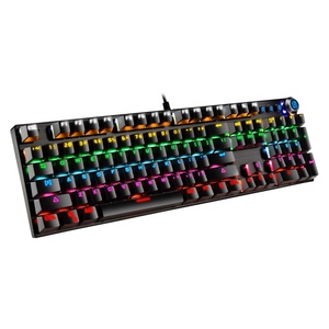 Hot Sales 104 <strong>Keys</strong> Wired Real Mechanical RGB <strong>Keyboard</strong> <strong>Light</strong> up Backlit LED PC <strong>Computer</strong> Game Gaming <strong>Keyboard</strong> - Product Image 1