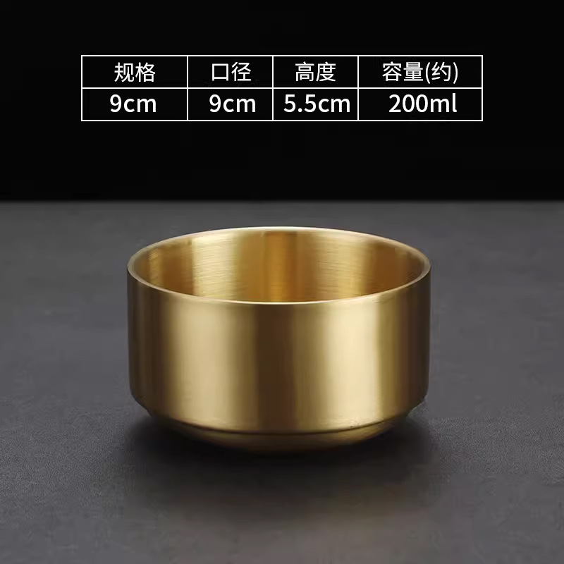 9cm Korean-style soup bowl (gold)
