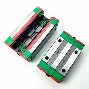 Bloque deslizante Hiwin HGH20CA 100% Original de Taiwán para riel de guía lineal de acero CNC de 20MM HGR20 con componentes de rodamiento de núcleo