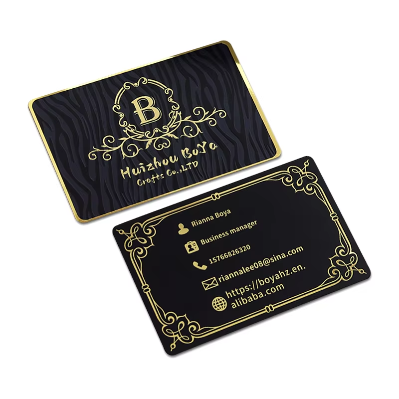 Mirror gold business card A