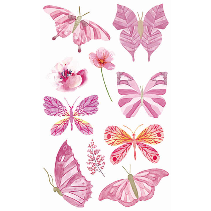 Women's Waterproof 3D Butterfly Temporary Tattoo Sticker Body Art Halloween Gift
