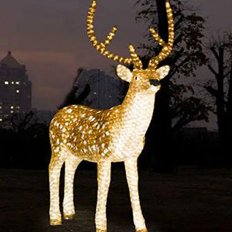 2021 पदोन्नति यार्ड क्रिसमस डेको के लिए निविड़ अंधकार बड़े उदय हिरण प्रकाश का नेतृत्व किया
