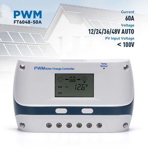 GCSOAR 60a Pwm 12V 24V 48V Solar laderegler mit Batterie funktion für das netz unabhängige Solar-PV-Modul-System-Kit - Product Image 1