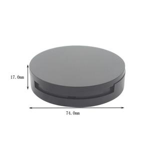 Forma rotonda scatola di polvere compatta vuota nero plastica pressata compatto contenitore di imballaggio in polvere con specchio - Product Image 5