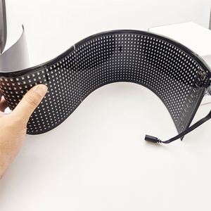 Гибкий светодиодный дисплей Signage панель RGB Программируемый USB пиксель мягкий анимированный рекламный экран - Product Image 6