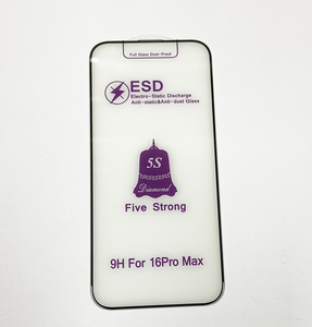 ESD Anti şok beş güçlü toz geçirmez HD temperli cam ekran koruyucu iphone 16 pro max film - Product Image 3