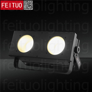 2x100W COB led Blinder işık WW/CW 2 gözler kör led ışık profesyonel dmx dj ışığı - Product Image 2