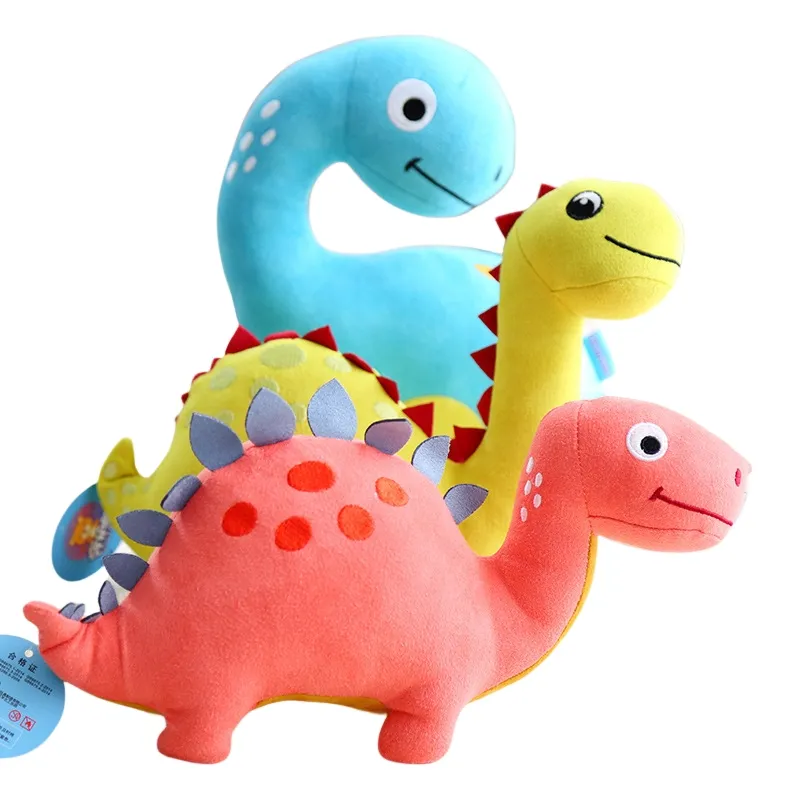 Grosir mainan hewan mewah mode Naga bayi baru mainan mewah dinosaurus biru untuk anak-anak