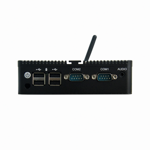 Fansız X86 mini pc N100 J6412 4COMs çift ethernet ince istemci 2lans4coms ile NUC Nettop adet J6412 N100 - Product Image 2