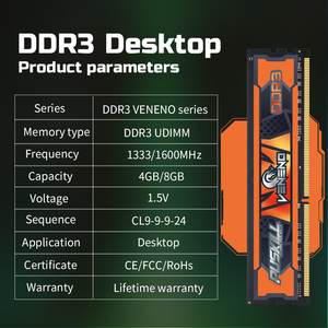 PUSKILL Hoch effizienter DDR3-Speicher-RAM 1600MHz DDR3-Speichermodul RAM für Desktop-PC Longdimm - Product Image 6