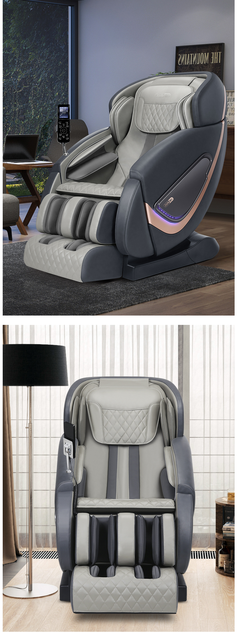 Jare A8 New Arrival Factory Price 4D Massage Heating Vibrator Shiatsu Kneading Electric Hot Sales  Full Body Massage Chair