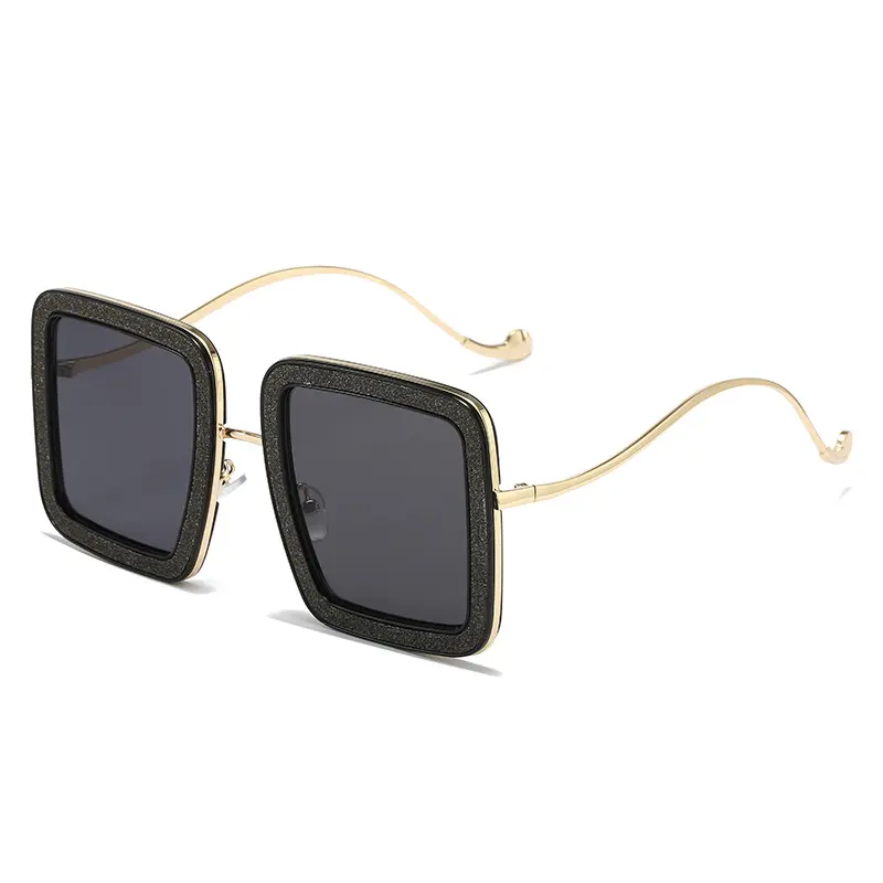 GWTNN OEM Oculos Masculino De Sol مربع تبريد أسود لامع مصمم مستطيلي نظارات شمسية عالية الجودة