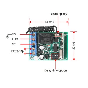 DC 12V 24V codice di apprendimento un canale ricevitore wireless controller per il controllo accessi - Product Image 6