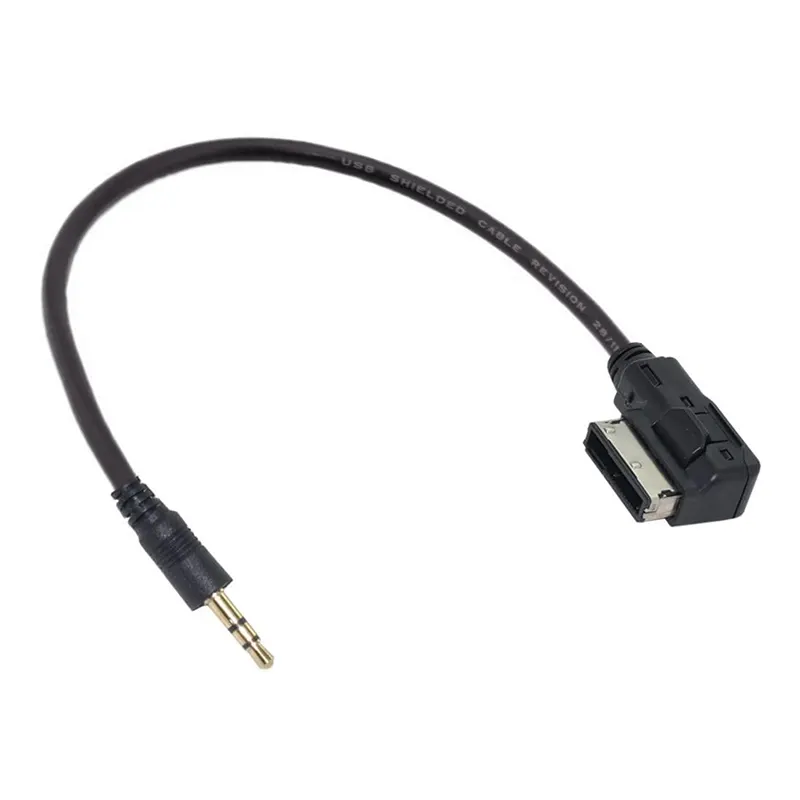Großhandel benutzerdefinierte Musikschnittstelle AMI MDI zu 3,5 MM Jack AUX MP3 Adapter-Kabel-Ersatz für Audi A3 A4 A5 A6 A8 Q5 Q7