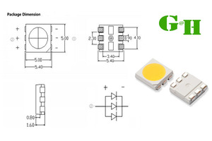 WS2815B sk15 SK6812 SK6813 IC RGB ampul RGB led şerit işık kızılötesi lamba yatak odası tavan SMD5050 yayan diyot çip - Product Image 4