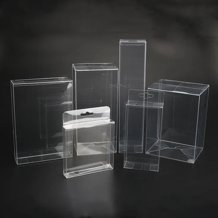 작은 주문 애완 동물 pvc pp foldable 플라스틱 수송용 포장 상자를 포장하는 명확한 아세테이트 플라스틱 상자 상자 상자