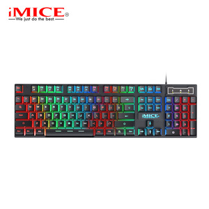 Colorful Floating Keycaps Luminous Wired Gaming <strong>Keyboard</strong> <strong>Mouse</strong> Set LED Backlit USB Connected Waterproof Office Mechanical Feel
