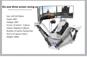 Equipo de simulación de conducción de realidad Virtual, simulador de conducción de carreras de tres pantallas, 9DVR, oferta - Product Image 5