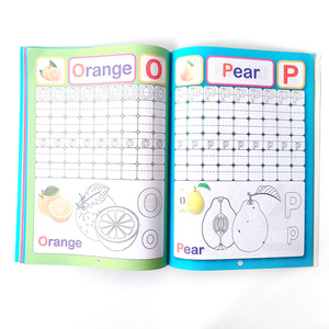 Libri di testo della scuola primaria da 2 a 7 anni i bambini imparano a leggere e scrivere lettere inglesi divertente matematica ABC stampa di quaderni - Product Image 3