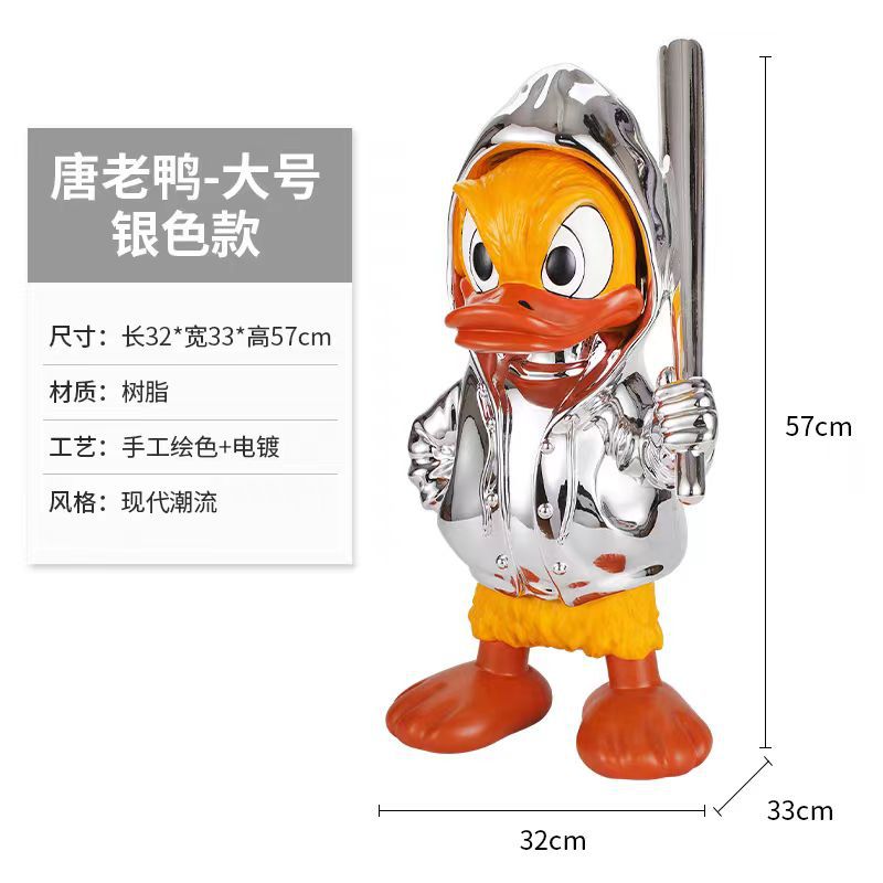Donald Duck-Yellow Silver Large