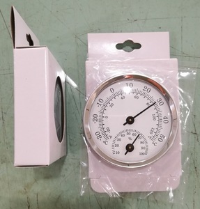מדחום מצביע דק קטן, hydgrometer קיר הר Th103PS-EU בקוטר 58 מ מ "מ תמיכה oem - Product Image 2