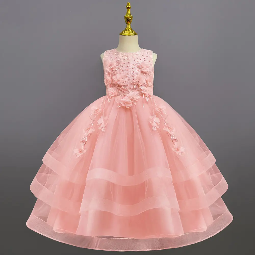 China Großhandel Websites, Neueste Kleider Designs Häkeln Kinder Solid Baby Tutu Party Kleid/