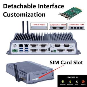 EN 50155 Aluminium Alloy Embedded Industrial <strong>Computer</strong> Multi <strong>Function</strong> Expansion Card Fanless Industrial Mini PCs I3 I5 I7 Box PC - Product Image 4
