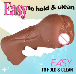 3in1 현실적인 질감 입 질 꽉 엉덩이 항문 포켓 음모 남성용 성인 섹스 토이 남성 자위대 페니스 스트로커 - Product Image 5