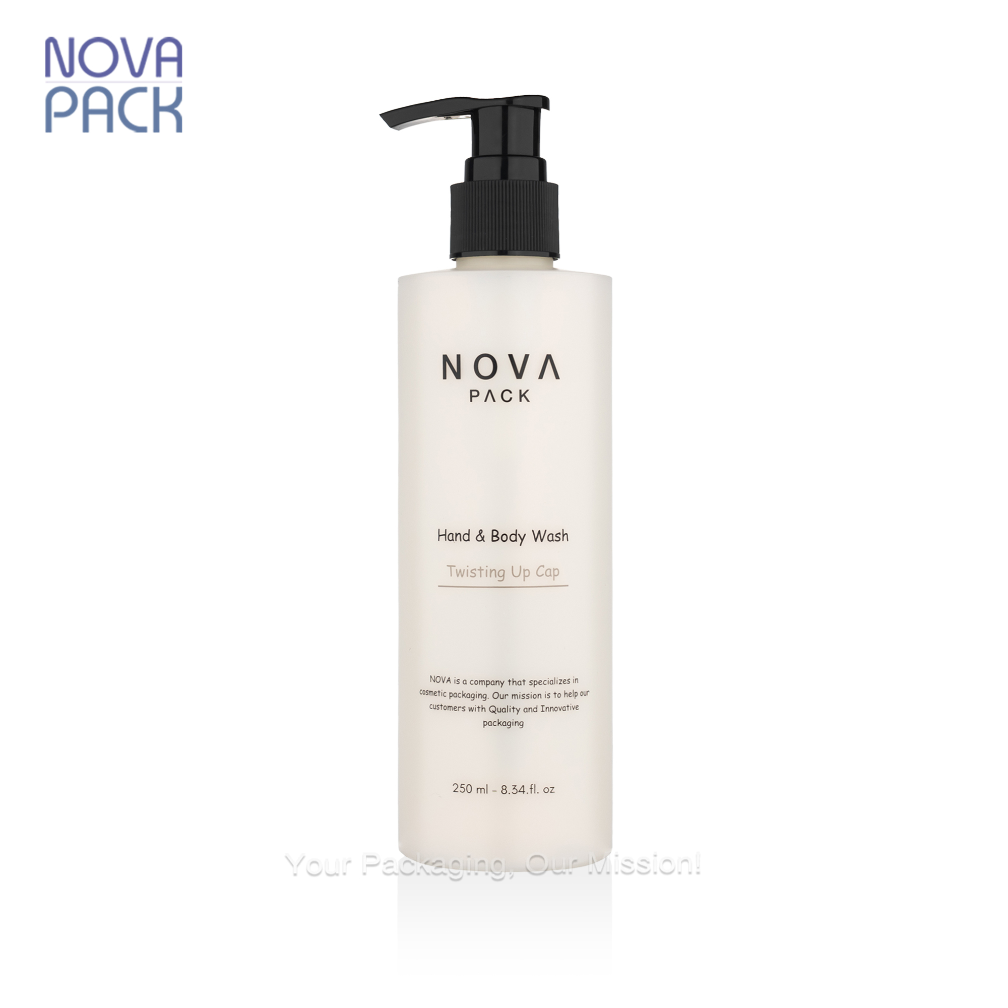 Flacon Nude Givré + Pompe Noire