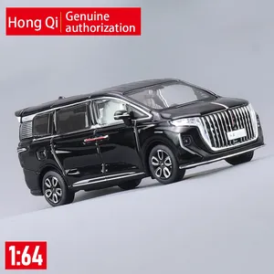 1/64 HongQi合金レーシングカーモデルダイキャストメタル車プルバックサウンドとライトメタルカーモデル子供用おもちゃ - Product Image 4