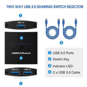 Newest Computer Cables Usb <strong>Splitter</strong> U3 USB Drive Printer Sharing <strong>Splitter</strong> USB 3.0 Bidirectional Switch <strong>1</strong> <strong>Input</strong> <strong>2</strong> <strong>Output</strong> Hub