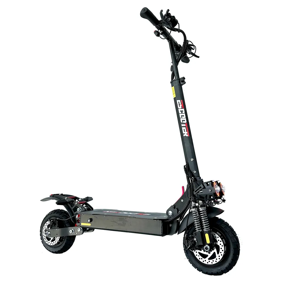 Scooter elétrico de 2 rodas 48V 60V 2400W pneu de 10 polegadas adulto dobrável com motor duplo e scooter estoque em armazém europeu frete grátis