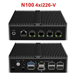 Logo su misura Mini Pc IntelN100 N5105 N5100 J5040 Micro Firewall Appliance Router per Computer con 4x 2.5gbe I226-V LAN - Product Image 3