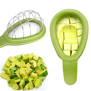 Kingwise çok fonksiyonlu mutfak yaratıcı meyve aracı paslanmaz çelik 3 in 1 meyve soyucu plastik saplı avokado dilimleme kesici - Product Image 6